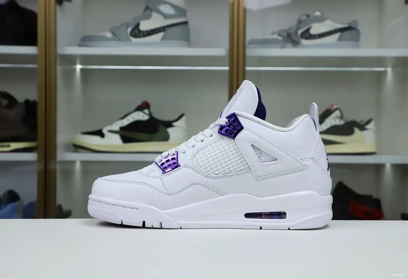 4 AIR PURPLE JORDAN METALLIC 0531